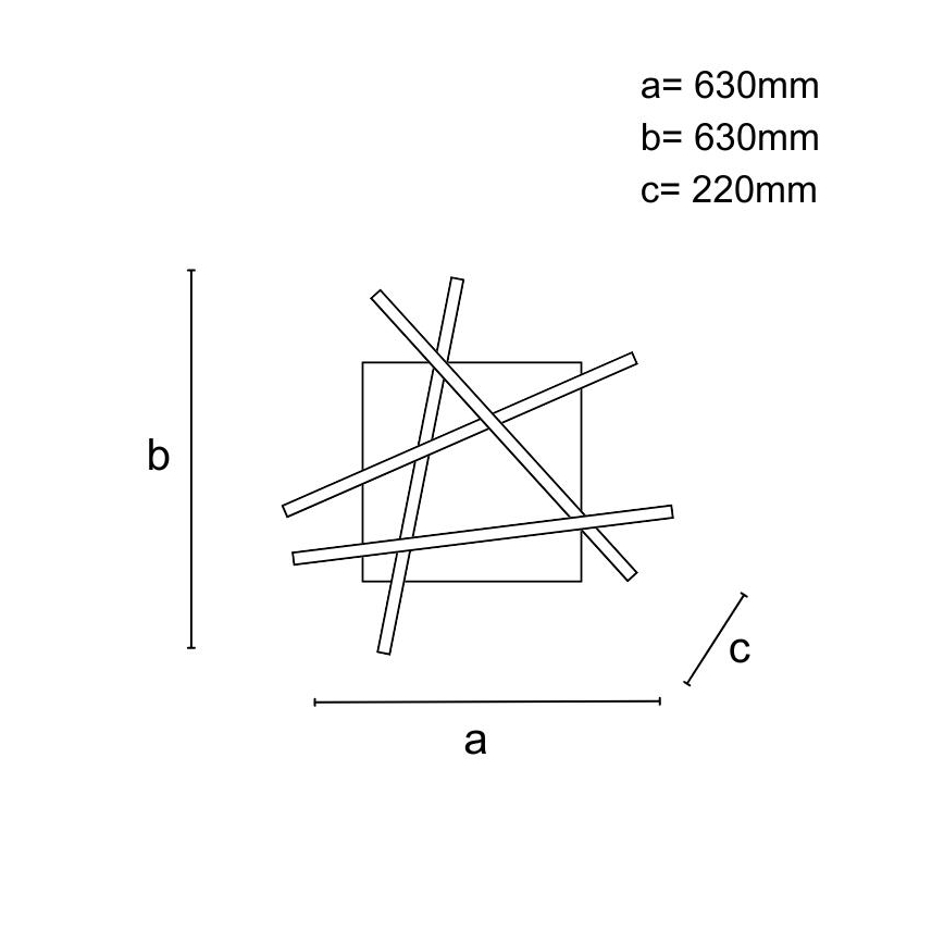 Πλαφονιέρα οροφής ντιμαριζόμενη LED LED/60W/230V 3000-6500K + τηλεχειριστήριο