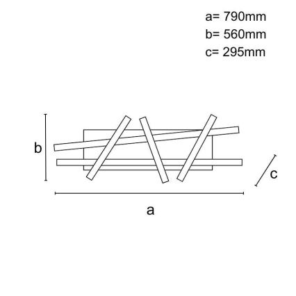 Πλαφονιέρα οροφής ντιμαριζόμενη LED LED/60W/230V 3000-6500K + τηλεχειριστήριο