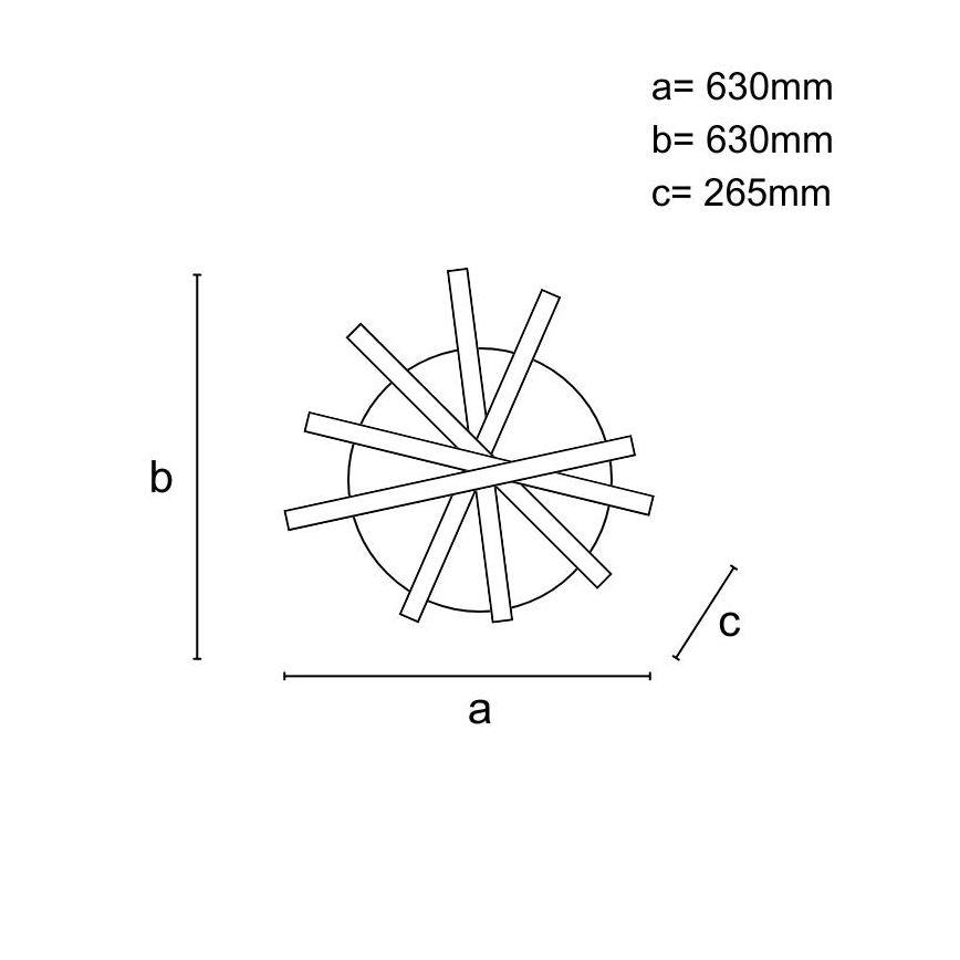 Πλαφονιέρα οροφής ντιμαριζόμενη LED LED/75W/230V 3000-6500K + τηλεχειριστήριο