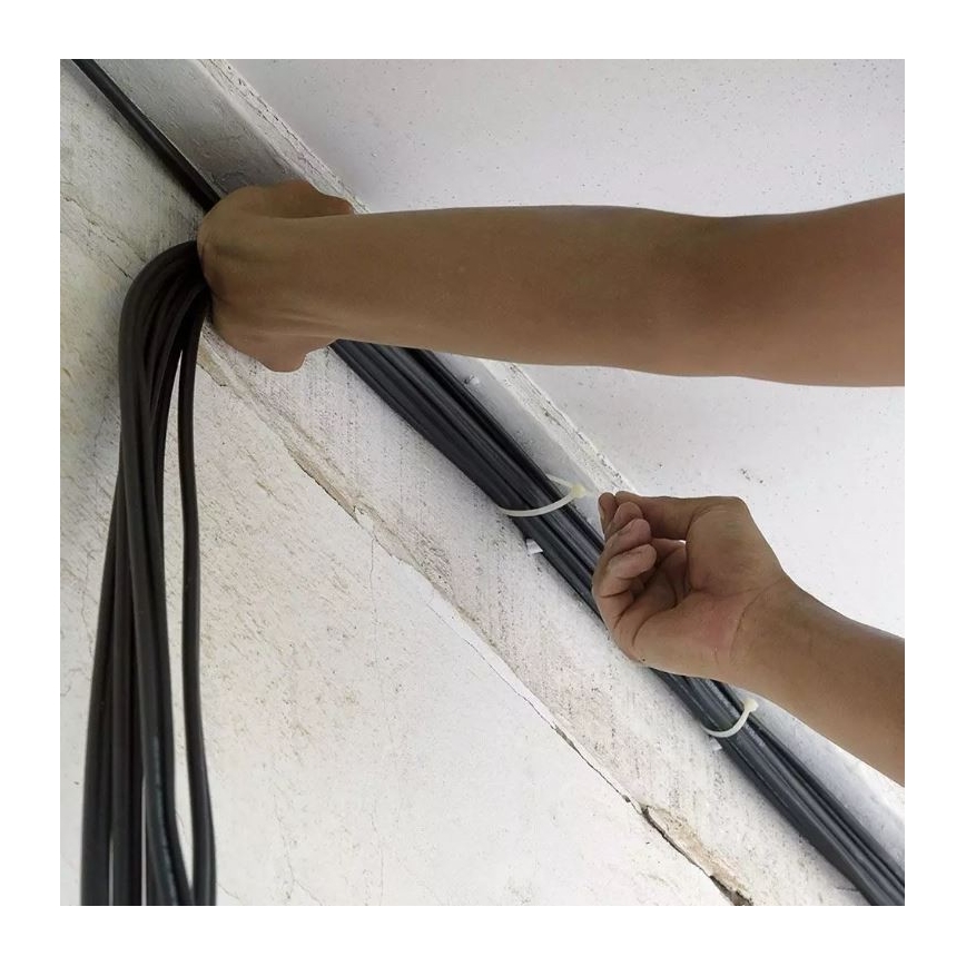 Πλαστικά Δεματικά καλλωδίων 2,5x100mm 100τμχ λευκό