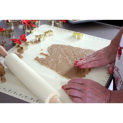 Πλάστης ζύμης από σιλικόνη TORO 52x42 cm, σε κρεμ απόχρωση