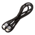 Πλεκτό καλώδιο USB USB-C / USB-C σύνδεσμος 60W 1μ μαύρο
