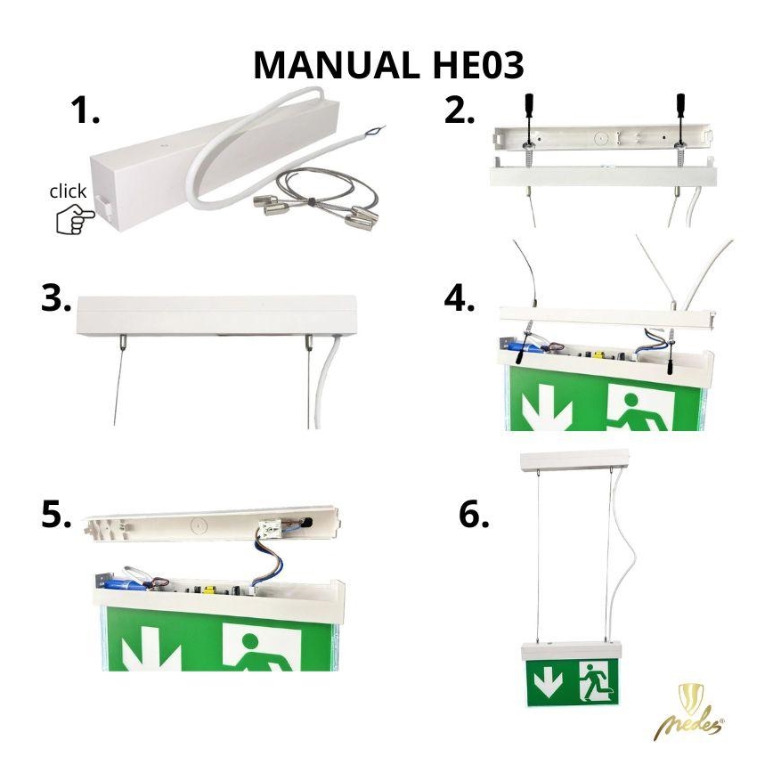 Pendant accessories για emergency lights