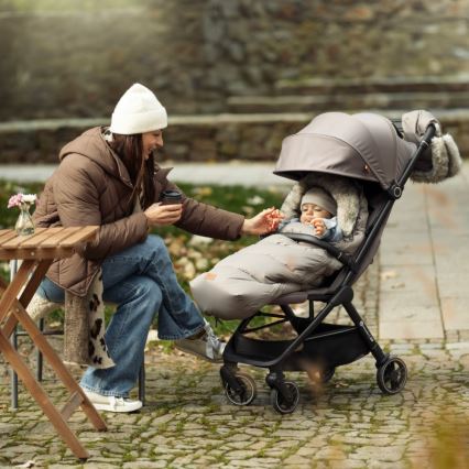 PETITE&MARS - Αθλητικό παιδικό καρότσι ZIP Βελούδινο Γκρι