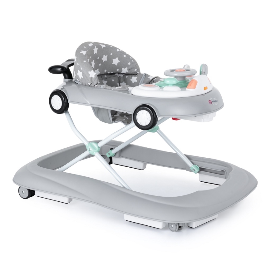 PETITE&MARS - Στράτα - Περπατούρα μωρού με μουσική CABRIO γκρι