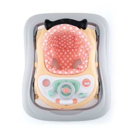 PETITE&MARS - Στράτα για μωρά με μουσική CABRIO 2xAA πορτοκαλί