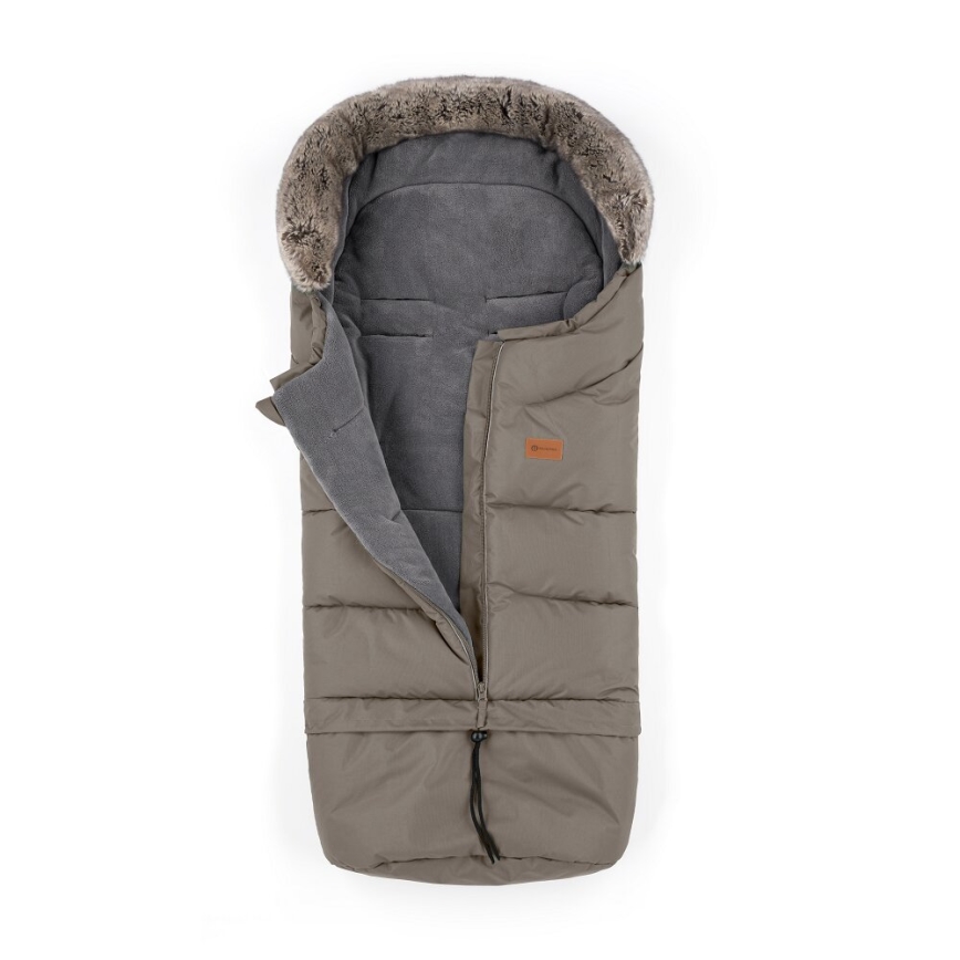 PETITE&MARS - ΣΕΤ Ποδόσακος 4σε1 ARCTIC +Γάντια καροτσιού FURRY Mocha Mousse