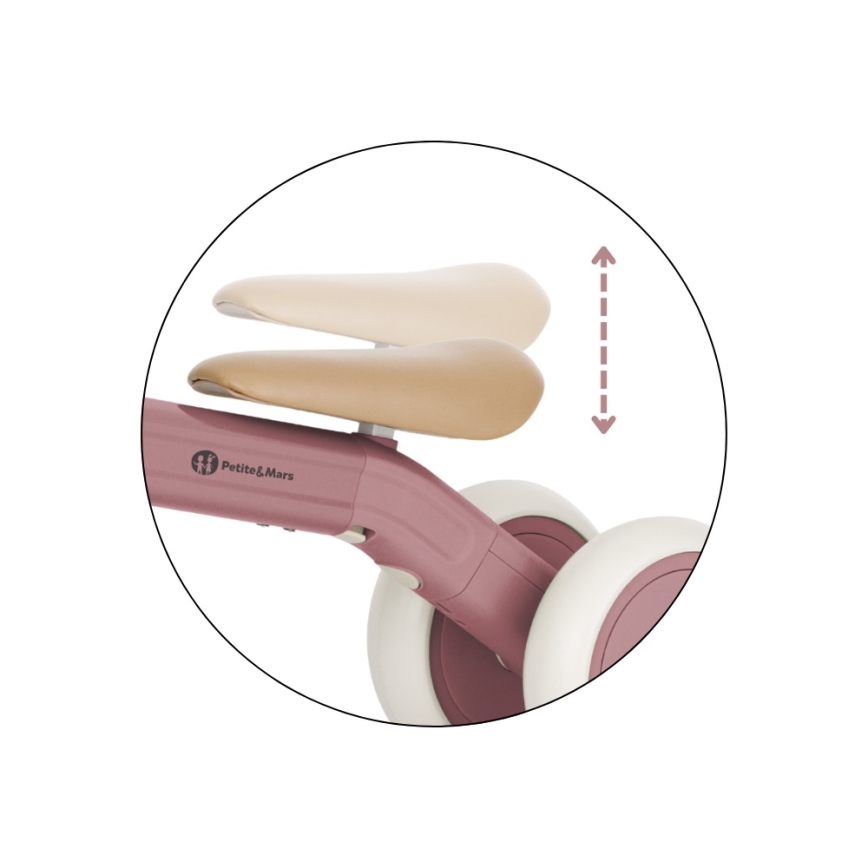 PETITE&MARS - Παιδικό τρίκυκλο 3 σε 1 BINGO Απαλό ροζ