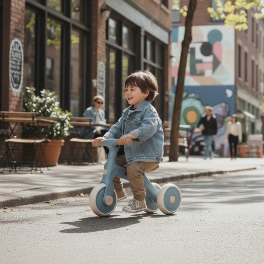 PETITE&MARS - Παιδικό τρίκυκλο 3 σε 1 BINGO Stering Blue