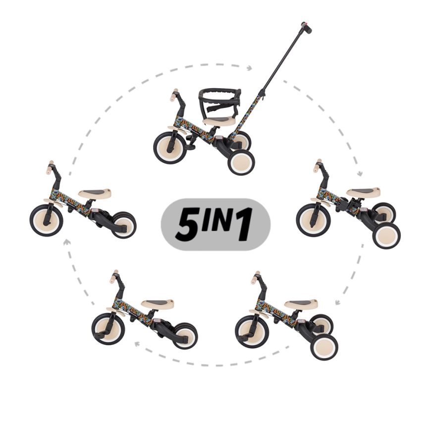 PETITE&MARS - Παιδικό τρίκυκλο 5 σε 1 TURBO LIMITED City Beat