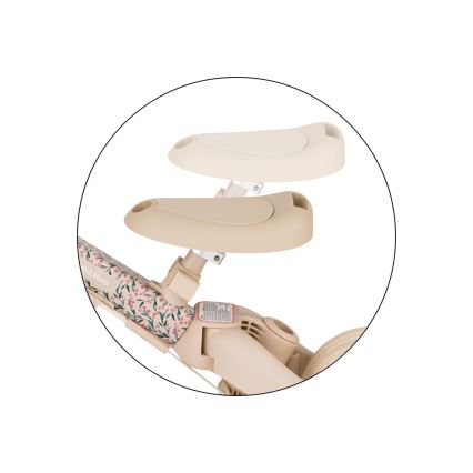 PETITE&MARS - Παιδικό τρίκυκλο 5 σε 1 TURBO LIMITED Pink Meadow