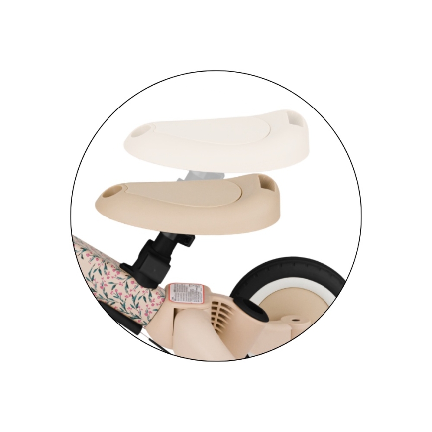 PETITE&MARS - Παιδικό τρίκυκλο 5 σε 1 TURBO LIMITED Pink Meadow