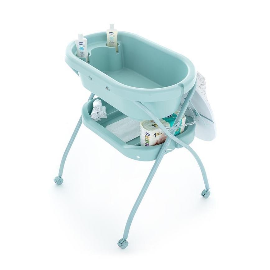 PETITE&MARS - Τραπέζι αλλαγής ρούχων με μπανιέρα SPA 3σε1 μέντα