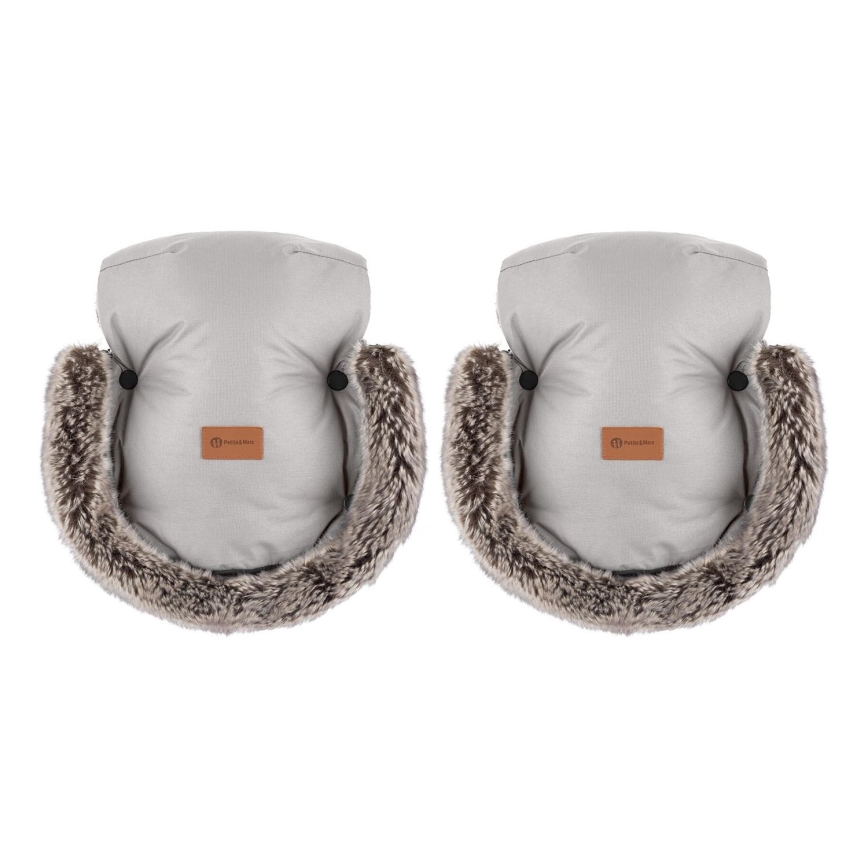 PETITE&MARS - Γάντια καροτσιού FURRY Champagne Shower