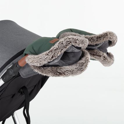 PETITE&MARS - Γάντια καροτσιού FURRY Veritable Khaki