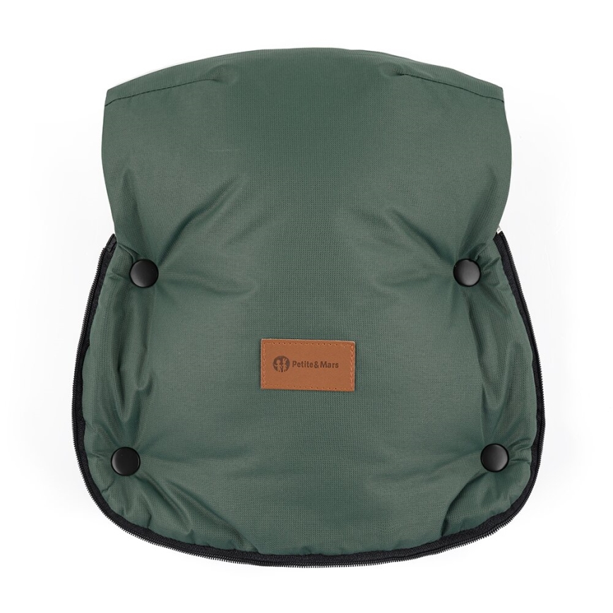 PETITE&MARS - Γάντια καροτσιού FURRY Veritable Khaki