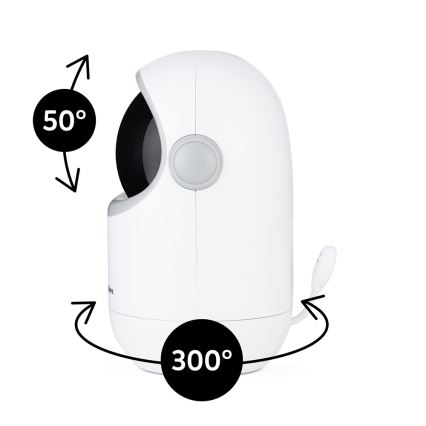 PETITE&MARS - Βρεφικό μόνιτορ με οθόνη EVE 5.0 3,8V 3050 mAh