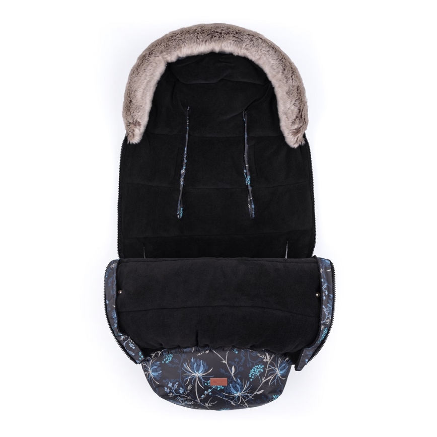 PETITE&MARS - ΣΕΤ Ποδόσακος 4σε1 COMFY Stylish Beauty + Γάντια καροτσιού FURRY Forever Black