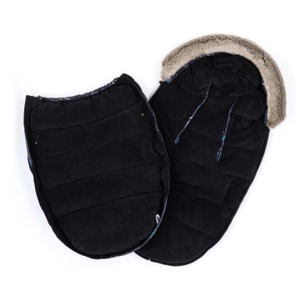 PETITE&MARS - ΣΕΤ Ποδόσακος 4σε1 COMFY Stylish Beauty + Γάντια καροτσιού FURRY Forever Black