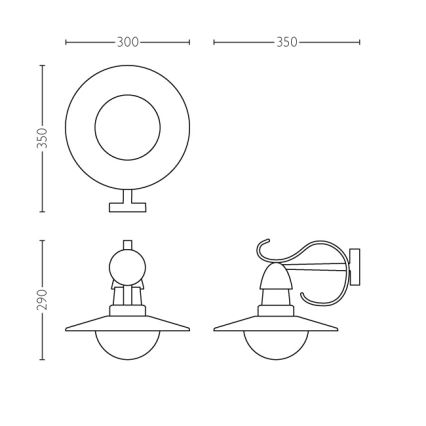 Philips 01816/30/PN - Φως εξωτερικού χώρου MYGARDEN TOPIARY 1xE27/60W/230V IP44