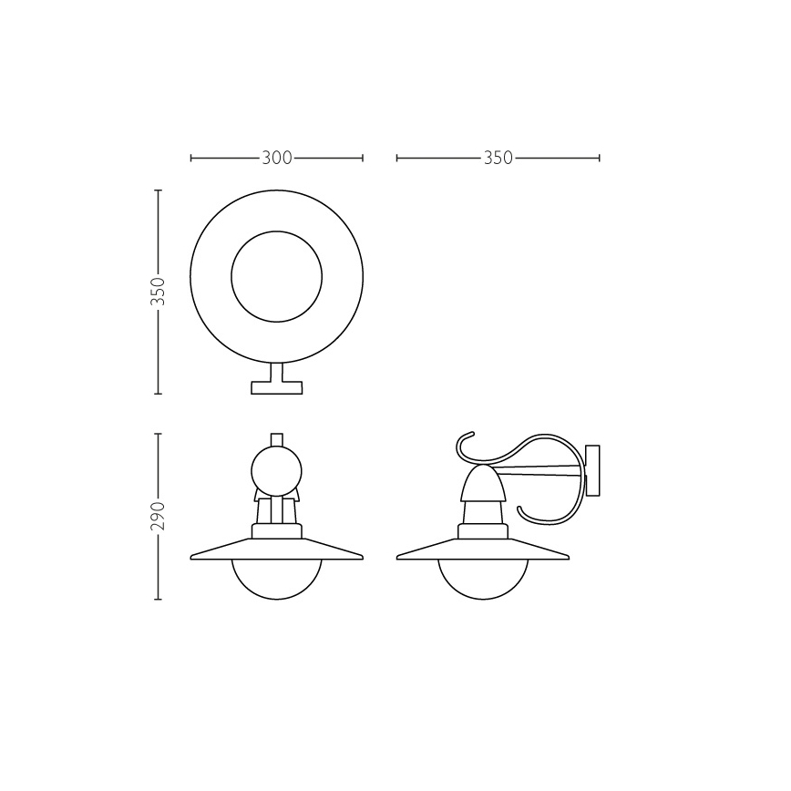 Philips 01816/30/PN - Φως εξωτερικού χώρου MYGARDEN TOPIARY 1xE27/60W/230V IP44
