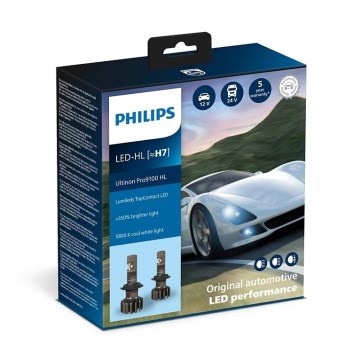 Philips 11972U91X2 - ΣΕΤ 2x LED Λάμπα αυτοκινήτου Ultinon Pro9100 H7 PX26d/13,2W/12/24V 5800K