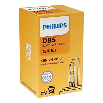 Philips 12411C1 -  Λάμπα αυτοκινήτου Xenon car Xenon Vision D8S PK32d-1/25W/42V 4500K