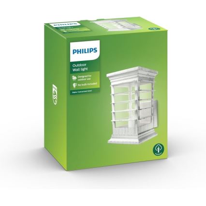 Philips 15280/18/PN - Φως τοίχου εξωτερικού χώρου PATIO 1xE27/60W/230V IP44