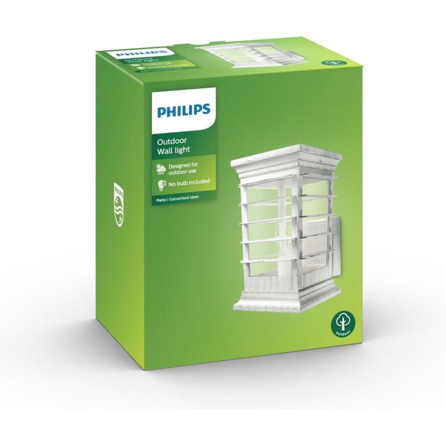 Philips 15280/18/PN - Φως τοίχου εξωτερικού χώρου PATIO 1xE27/60W/230V IP44