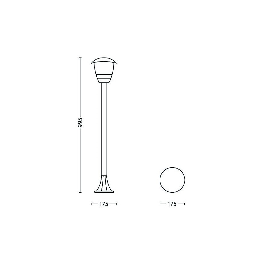 Philips - Λάμπα εξωτερικού χώρου 1xE27/60W/230V IP44