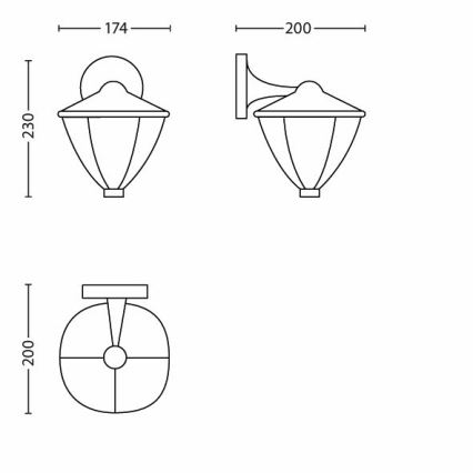 Philips - Φως LED εξωτερικού χώρου 1xLED/4,5W/230V IP44