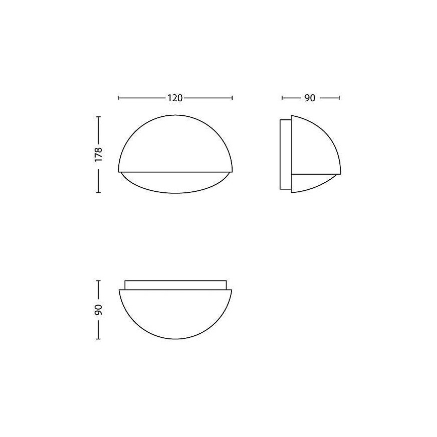 Philips - Εξωτερικός φωτισμός LED 1xLED/3W/230V IP44