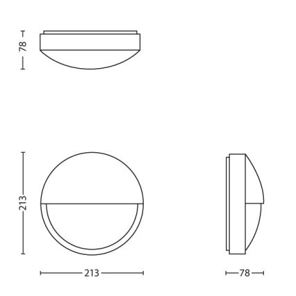 Philips - Επιτοίχιο φωτιστικό LED εξωτερικού χώρου LED/6W IP44