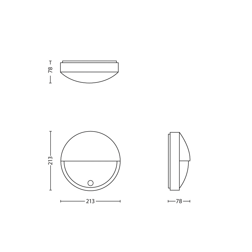 Philips- Φωτιστικό LED εξωτερικού χώρου με αισθητήρα LED/6W IP44