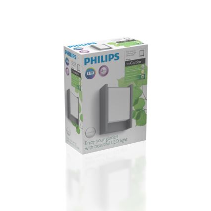 Philips - Επιτοίχιο φωτιστικό εξωτερικού χώρου LED LED/6W/230V 2700K IP44