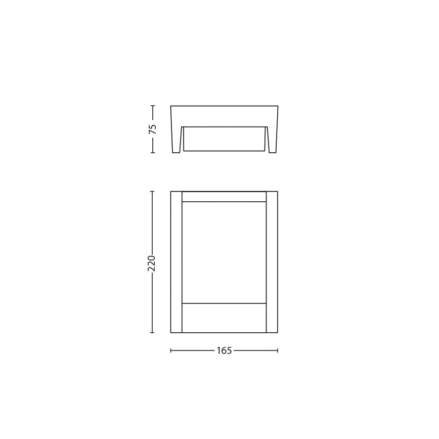 Philips - Επιτοίχιο φωτιστικό εξωτερικού χώρου LED LED/6W/230V 2700K IP44