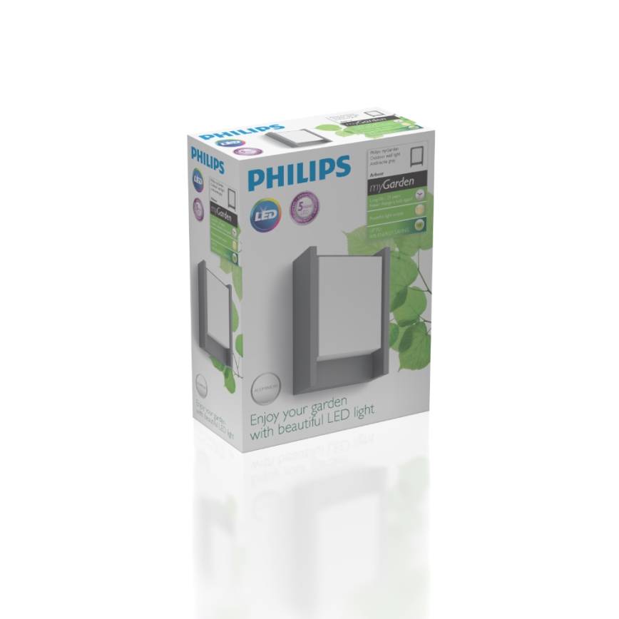 Philips - Επιτοίχιο φωτιστικό εξωτερικού χώρου LED LED/6W/230V 2700K IP44