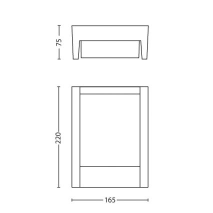 Philips - Επιτοίχιο φωτιστικό εξωτερικού χώρου LED LED/6W/230V 4000K IP44