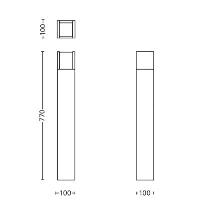 Philips - Φωτιστικό LED εξωτερικού χώρου LED/6W/230V 2700K IP44
