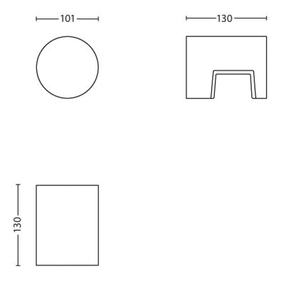 Philips - LED φως εξωτερικού χώρου 1xLED/6W/230V IP44