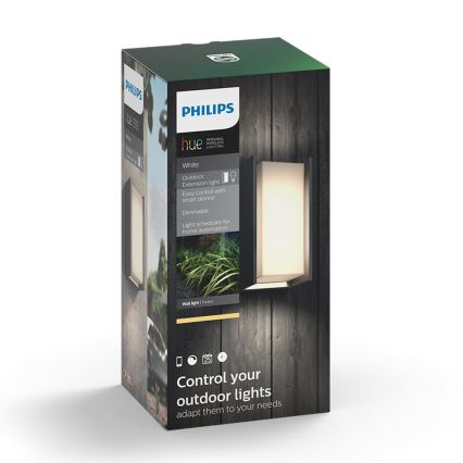 Philips - LED Dimmable φωτιστικό τοίχου εξωτερικού χώρου Hue TURACO 1xE27/9,5W/230V IP44