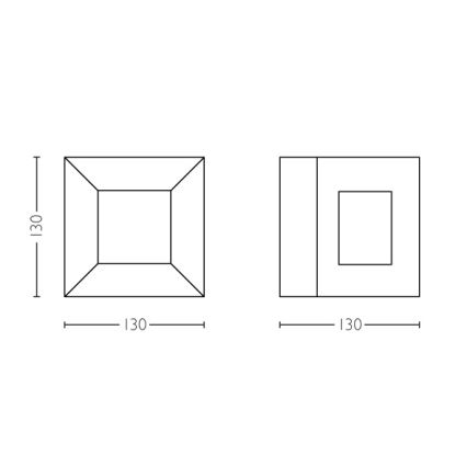 Philips - Εξωτερικό φωτιστικό τοίχου LED/8W IP44