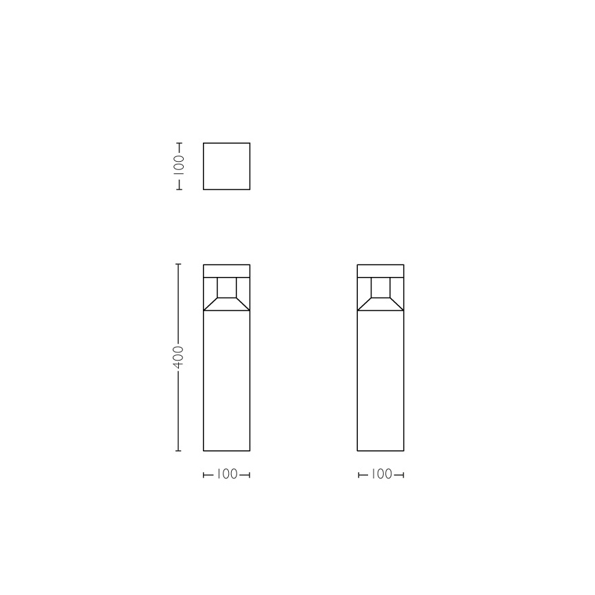 Philips - LED Εξωτερικό φωτιστικό δαπέδου κολωνάκι LED/8W/230V IP44