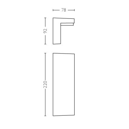 Philips - Επιτοίχιο φωτιστικό εξωτερικού χώρου LED 2xLED/4,5W/230V 2700K IP44