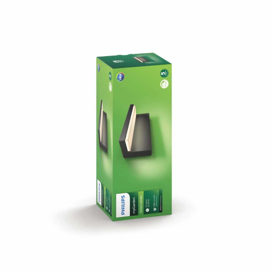 Philips - Επιτοίχιο φωτιστικό εξωτερικού χώρου LED 2xLED/4,5W/230V 2700K IP44