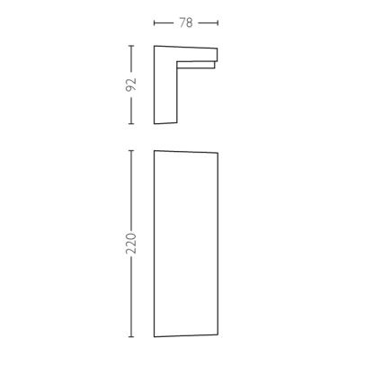 Philips - Εξωτερικό επιτοίχιο φωτιστικό LED 2xLED/4,5W/230V 4000K IP44