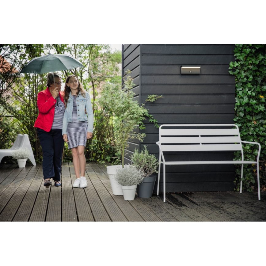 Philips - LED Φωτιστικό τοίχου εξωτερικού χώρου με αισθητήρα 2xLED/4,5W/230V 2700K IP44