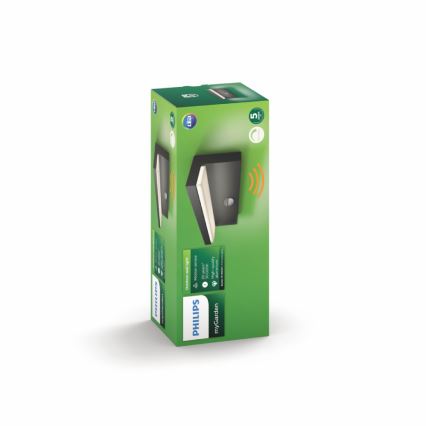 Philips - LED Φωτιστικό τοίχου εξωτερικού χώρου με αισθητήρα 2xLED/4,5W/230V 4000K IP44