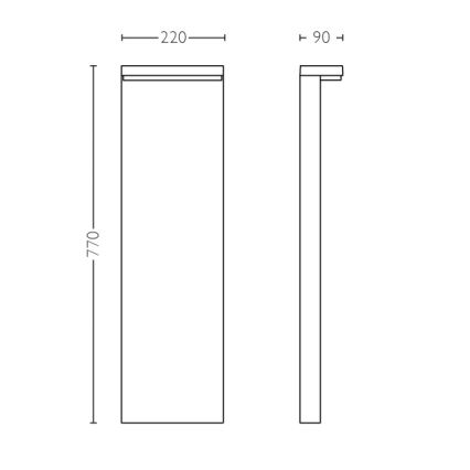 Philips - Φωτιστικό LED εξωτερικού χώρου 2xLED/4.5W/230V IP44