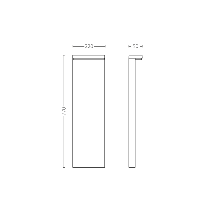 Philips - Φωτιστικό LED εξωτερικού χώρου 2xLED/4.5W/230V 2700K IP44